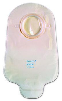 Securi-T Urostomy Pouch, 2 1/4in, 10in Length, Transparent - Box Of 10