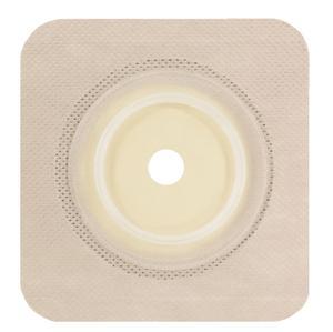 Securi-T Two Piece Cut To Fit Standard Wear Wafer W/Flexible Collar Tan 5 X 5 2 1/4in Flange Size - Box Of 10