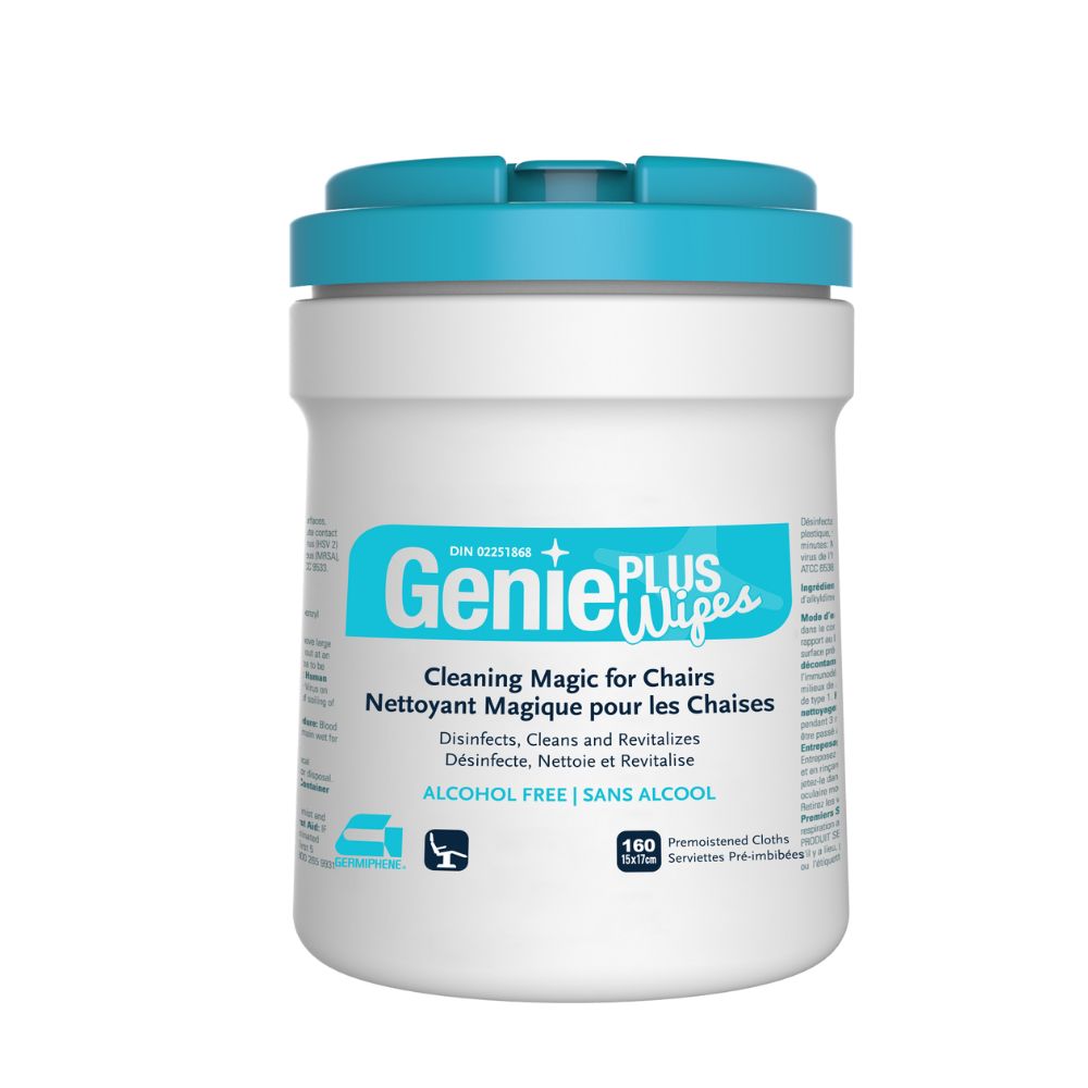 Germiphine® Genie Plus Chair Disinfectant Wipes, 15cm x 17cm
