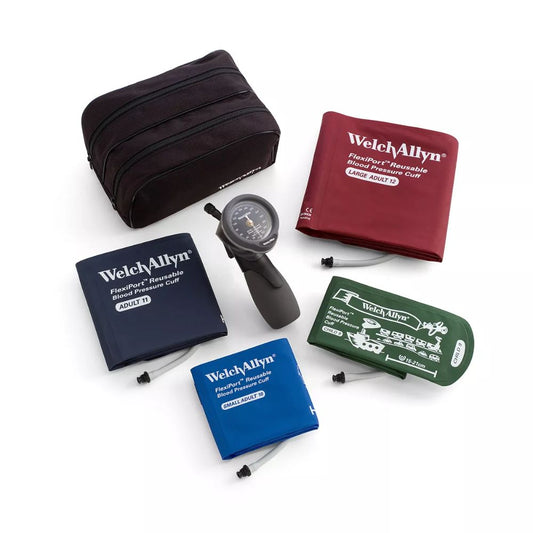 Welch Allyn® Gold Series DS66 Trigger Aneroid w/Multi-Cuff Kit (Per Each)