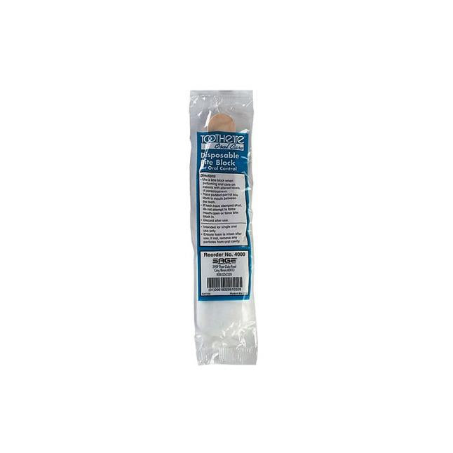 Cs/144 Toothette Bite Block Adult Jawlock Product Foam Head & Wood Handle Individually Wrapped Disposable
