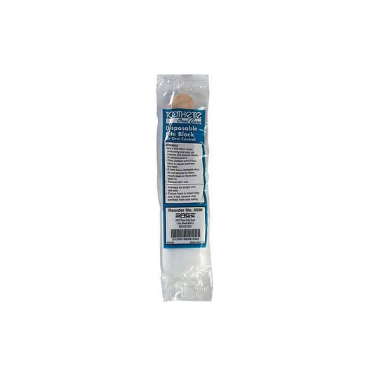 Cs/144 Toothette Bite Block Adult Jawlock Product Foam Head & Wood Handle Individually Wrapped Disposable