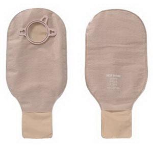 New Image Two-Piece Drainable Pouch, Flange 1-3/4" (44mm) Beige 12" (30cm) - Box of 10