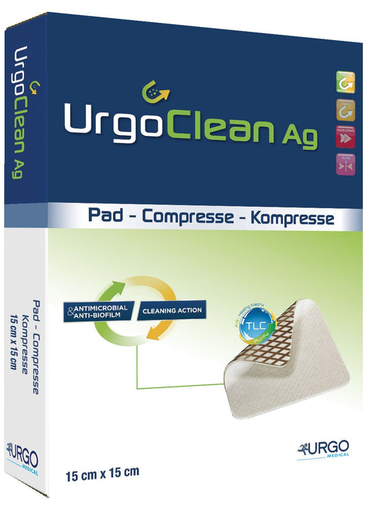 Bx/10 Urgotul Restore Contact Layer Dressing Ag/Silver , 4" X 5" (10Cm X 12Cm)