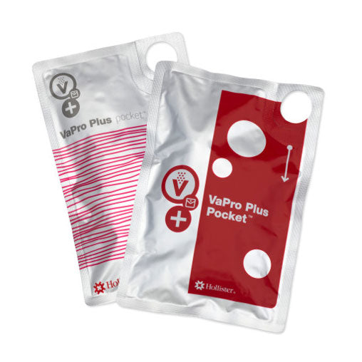 Vapro Plus Pocket Hydrophilic Intermittent Catheters 12 Fr 8" - Box Of 30