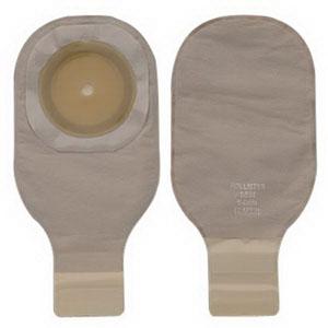 Premier One-Piece Drainable Pouch, Cut-to-Fit Stoma up to 2-1/2" (64mm), Beige 12" (30cm),  Lock 'n Roll Closure - Box of 10