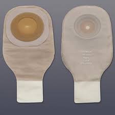 Premier Ceraplus Convex One-Piece Drainable Pouch, Pre-Cut Stoma Opening 1" (25mm), Beige 12" (30cm) - Box of 5