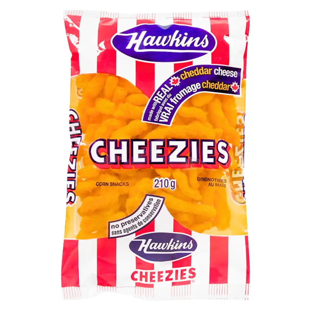 Hawkins® Cheezies Real Cheddar Corn Snack 210g (Per Each)