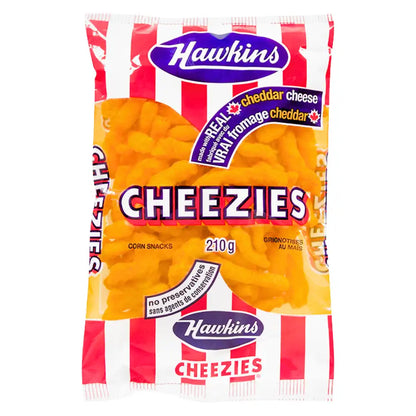 Hawkins® Cheezies Real Cheddar Corn Snack 210g (Per Each)
