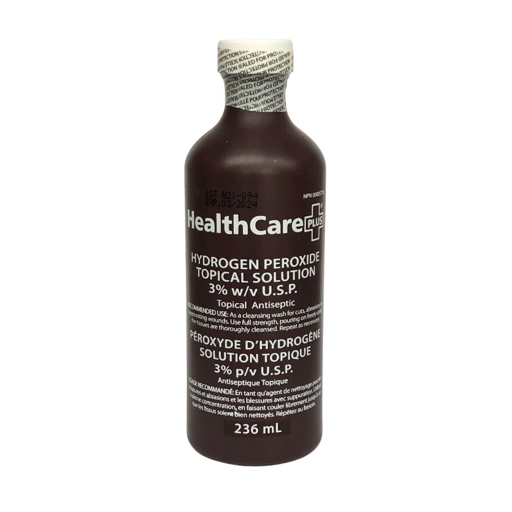 Healthcare Plus® Hydrogen Peroxide 3%, 236 mL