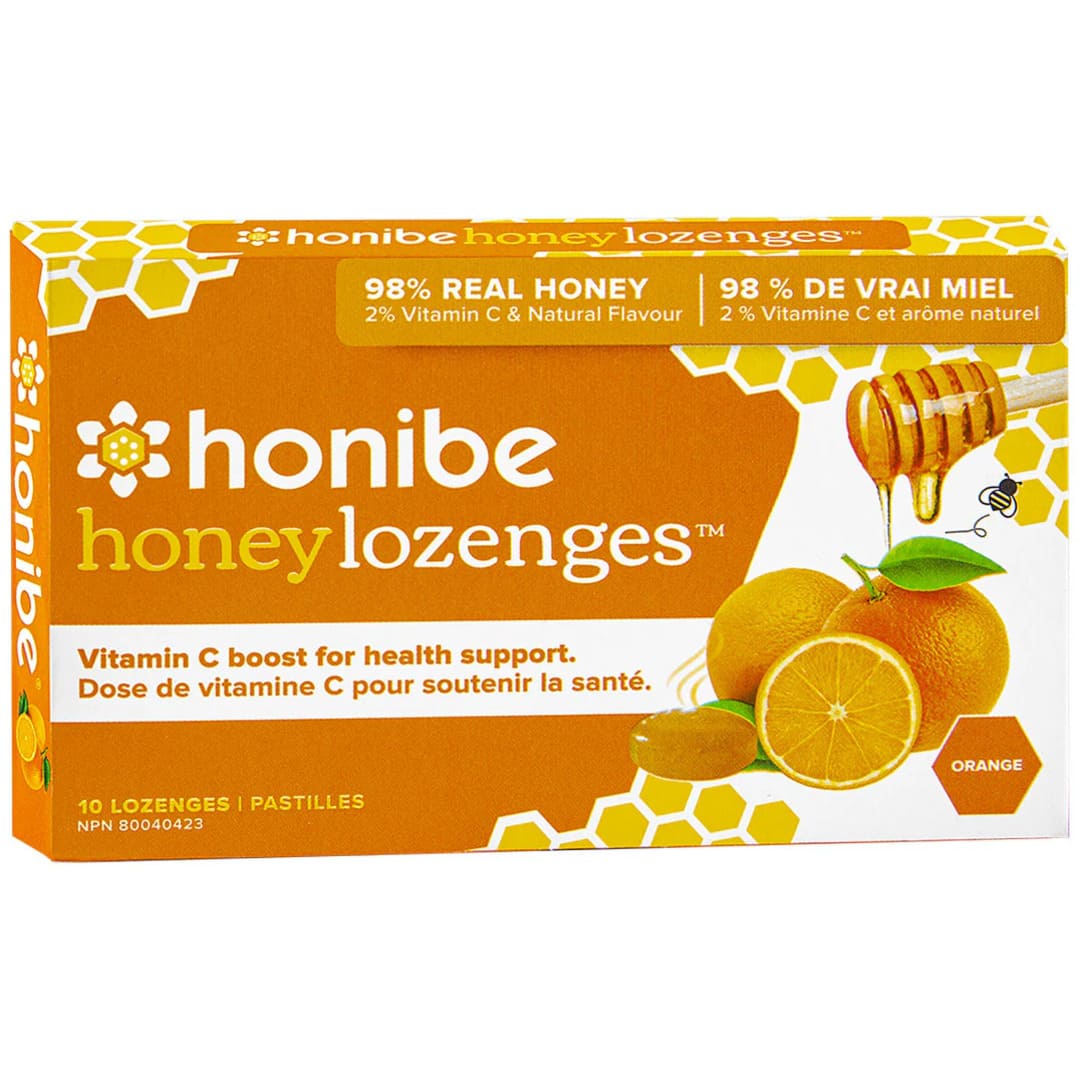 Honibe Honey Lozenges with Vitamin C - Orange - 10's