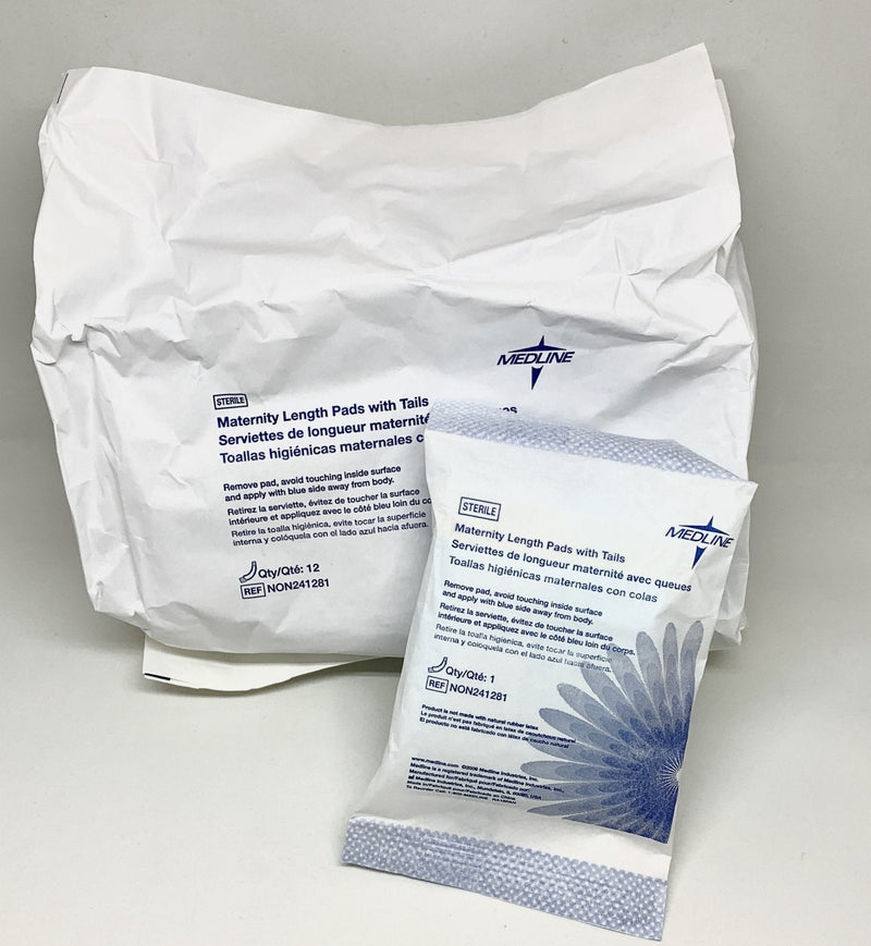 Hospital Sterile Maternity Pads with tails