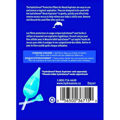 HydraSense single-use nasal filters for babies