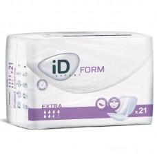 Cs/6 (21/Pkg) Id Form Extra Shaped Pads, 2 Piece System, Size 2, 1900 Ml Absorbency