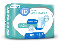 Cs/6 (12/Pkg) Id Underwear Plus, Large, 1300ml Absorbency.