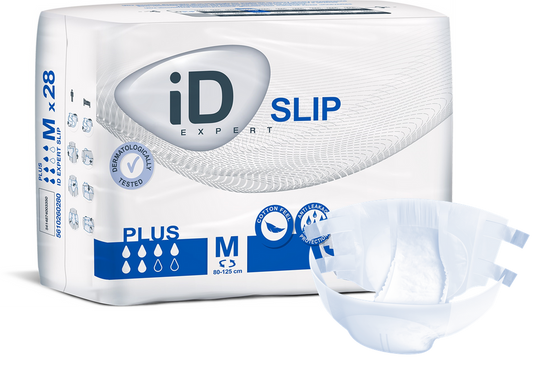 Cs/4 (28/Pkg) Id Slip Plus Medium, (31"-49"), 2000Ml Absorbency.
