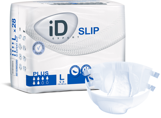Cs/4 (28/Pkg) Id Slip Plus Large, (45"-61"), 2350Ml Absorbency.