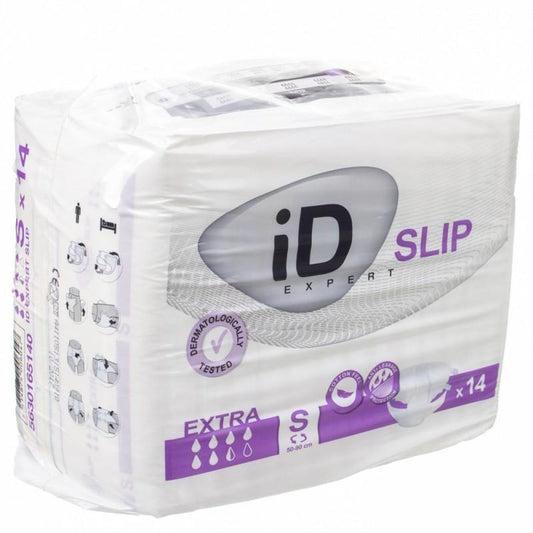 Cs/4 (14/Pkg) Id Slip Extra Day Brief (19.5-35.5"), 1950Ml Absorbency, Small