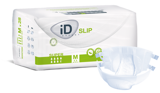 Cs/3 (28/Pkg) Id Slip Super, Medium, (31"-49"), 3600 Ml Absorbency.