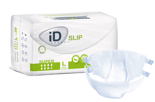Cs/3 (28/Pkg) Id Slip Super, Large, (45"-61"), 3800 Ml Absorbency.