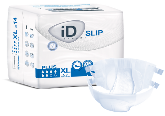 Cs/4 (14/Pkg) Id Slip Plus X- Large, (47"-67"), 3200Ml Absorbency.
