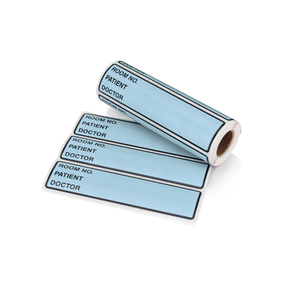 Carstens® Preprinted ID Labels, Blue