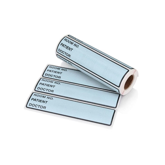 Carstens® Preprinted ID Labels, Sky Blue