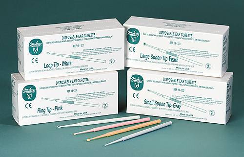 Bx/50 Curette Ear Disposable Ring Tip (Non-Returnable)