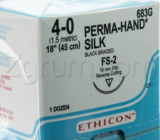 Bx/12  Suture Cuticular Silk 3/0
