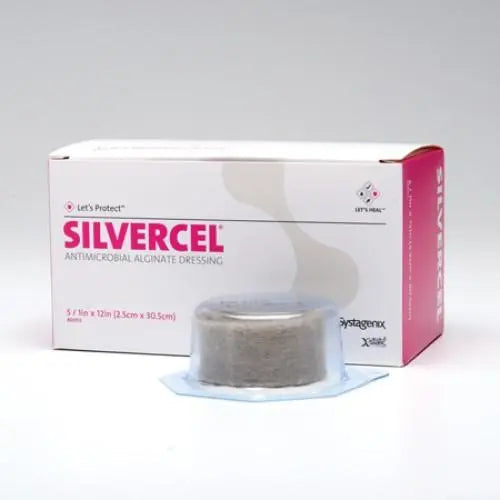 Bx/5 Silvercel Hydro-Alginate Antimicrobial Dressing W/ Silver (2.5 X 30.5)Cm Rope