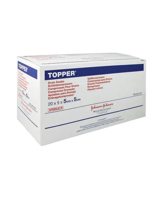 Bx/100 Topper Drain  Swabs 7.5Cm X 7.5Cm