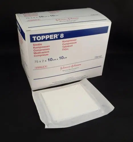 Bx/150 Topper 8 Swabs (4 Ply, Sterile) 10Cm X 10Cm