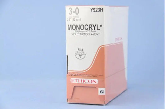 Cs/36 Suture Ethicon Monocryl Violet Size 3 27In, Mono Cuticular Fs-2