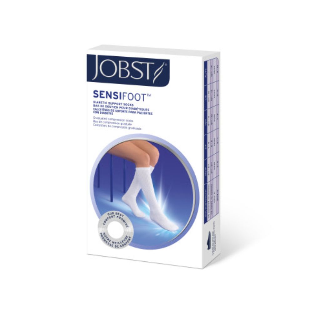 Jobst® Sensifoot™ Knee High Diabetic Stockings 8-15mmHg, Small, Black (Per Pair)