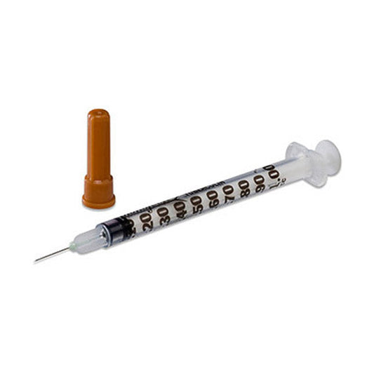 BX/100 MONOJECT SOFTPACK TUBERCULIN SYRINGE/NEEDLE, 25G X 5/8IN 1ML, DETACHED