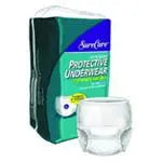 Cs/4Bg (18Ea/Bg) Sure Care Protective Underwear, Heavy, Large (44"-54"), 2 Blue Strands