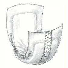 Cs/4Bg (30Ea/Bg) Wings Beltless Undergarment, Heavy, One Size Fits All (9.5"X12.5")