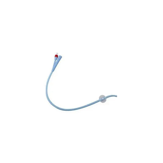Bx/10 Dover 100% Silicone 2-Way Foley Catheter, Coude, 14Fr 5Cc
