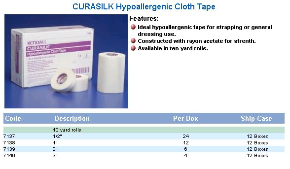 Curasilk Cloth Tape 3" X 10yrds - Ea/1