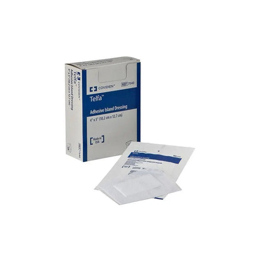 Bx/25 Telfa Island Dressing,Adhesive ,Sterile (5" X 4" )