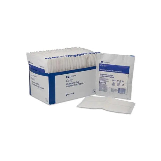 Cs/880 Curity Abdominal Pad,With Wet Proof Barrier 9"X5"