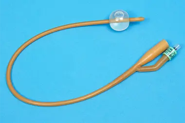 Bx/10 Dover Silicone Elastomer Coated Foley Catheter, 2 Way, 5Cc, 18Fr.