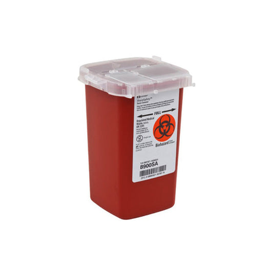 Philebotomy Sharp Container 1Qt Red