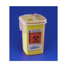 Phlebotomy Sharps Container 1Qt, Yellow