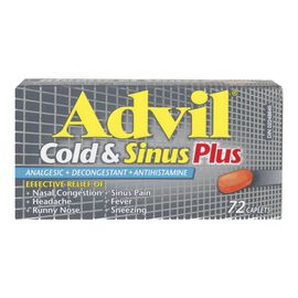 Advil Cold & Sinus Plus Caplets - 72's