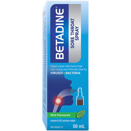 Betadine Sore Throat Spray - Mint - 50ml