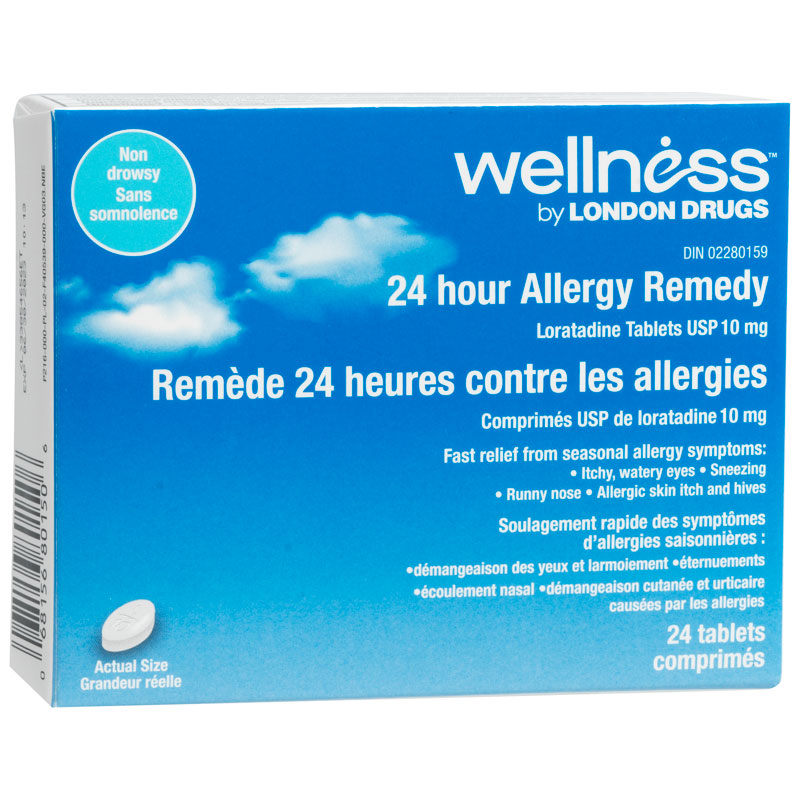 Wellness by London Drugs 24 Hour Allergy Remedy - 24s Caplets