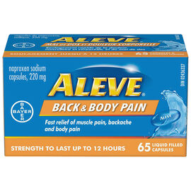 Aleve Back & Body Liquid Gels - 220mg - 65s