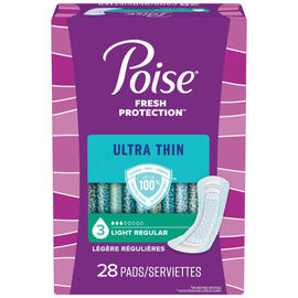 Poise Pads Ultra Thin Light - 28's