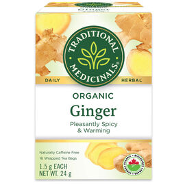 Traditional Medicinals Organic Tea - Ginger - 16s